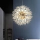 thumbnail image 3 of Cristal moderno, lámparas de techo, lámpara de araña de 8 luces, lámpara colgante para Bombilla no incluida, 3 of 7