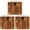 XL Tiger Stripe, variant on BambooMN Brand - Bamboo Yarn Bowl with Removable Lid -Yarn Holder for Knitting and Crochet - Carbonized Brown Box