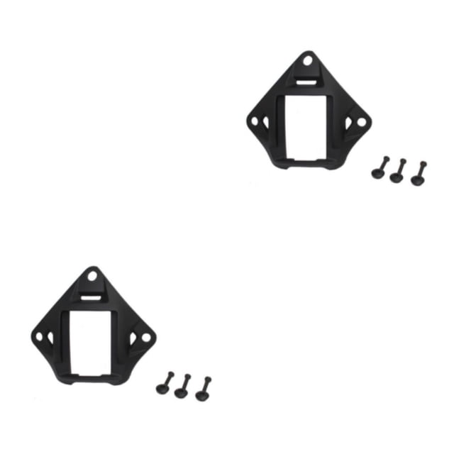 Soporte para casco Seitruly Soporte de lámpara de montaje Aleación de aluminio Resistente a la corrosión Negro 2Conjunto