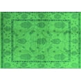 thumbnail image 1 of Ahgly Company Indoor Rectangle Oriental Green Industrial Area Rugs, 8' x 10', 1 of 4