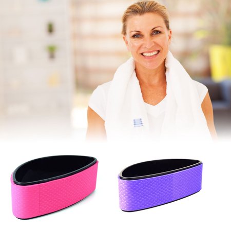 Yoga Blocks Set Of 2 AGQH Natural Cork Yoga Wheel, Improving Back Bends Stretch Treadmill Mat