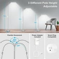 thumbnail image 4 of Dual Head LED Floor Lamp, 18W 2000LM Dimmable Adjustable Gooseneck Reading Lamp, Eye Caring Craft Light for Tattoo, Sewing and Puzzle, Standing Floor Lamp for Living Room, Bedroom, Office, Silver, 4 of 15