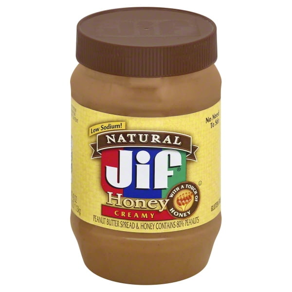 Jif Natural Creamy Peanut Butter Honey, 40.0 OZ