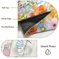 thumbnail image 6 of Area Rug for Living Room, Easter Non-Slip Indoor Large Carpet for Bedroom/Dining Room, Spring Farmhouse Watercolor Bunny Eggs Wood Grain Washable Low-Profile Rectangle Floor Runner Rugs - 4 x 6 Ft, 6 of 8