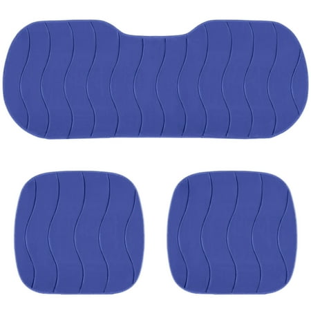 Kyusrd 3 Pcs Car Seat Cover Full Set Car Front Seat Covers and Rear Benches Cover originals Winter Plush and Warm for Automotive SUV Truck and Van Full Size Winter Set Blue