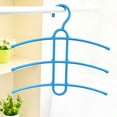 thumbnail image 5 of 5Pcs X Three-Layer Herringbone Hanger,Multiple Shirt Hangers In One Space Saving Plastic 5 Pack Durable Multi Functional Non Slip Clothes Hangers Closet Organizers, 5 of 8