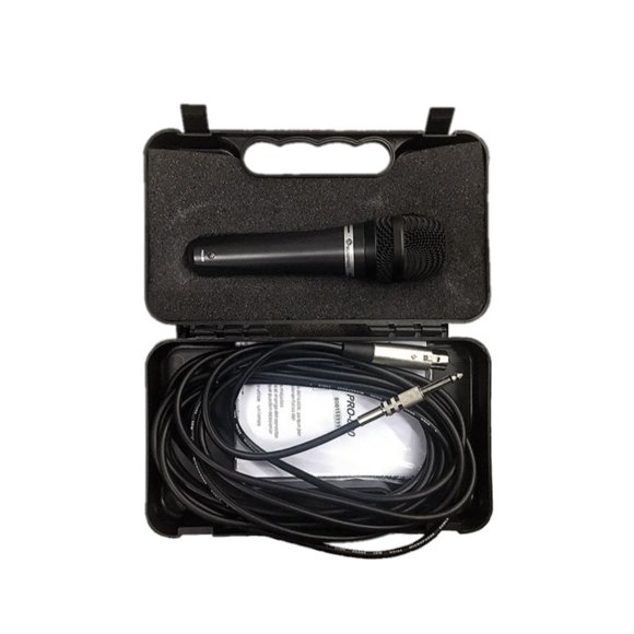 Micrófono PRO-800 Soundtrack Alámbrico Dinámico Profesional Metálico con Pastilla Dinámica