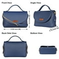thumbnail image 3 of Sishka Blue Crossbody Shoulder Bag for Women in Vegan Leather – Stylish Sling with Top Handle & Adjustable Strap, 3 of 9