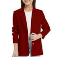 thumbnail image 1 of Veste Fille à Manches Longues Col à Revers/col à Revers avec Poche Intérieure Ouverture devant Ensemble Décontracté pour Enfants Chemise à Manches Longues pour Enfants Filles Filles Chandail de Dessous à Manches Longues pour Femmes Tout-Petits à Manches Longues, 1 of 4