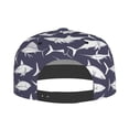 thumbnail image 5 of Adjustable Baseball Cap, Hand drawn fish sharks cool Flat Bill Trucker Flat Brim Hats Dad Hat for Men Women - Snapback Hat Adjustable Size, 5 of 7