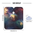 thumbnail image 4 of JSTEL Space Planets Nebula Waterproof Barber Cape for Men Women Beard Shaving Bib Apron Professional Hair Cutting Cloth, 65 x 55 inch, 4 of 6