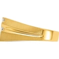 thumbnail image 5 of 10K Yellow Gold Ibgoodman Men's Polished Satin And Grooved 1/4 Carat A Quality Diamond Ringsize 10 - Jbsp, 5 of 5