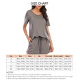 thumbnail image 2 of Pijamas De Manga Corta para Mujer,Pijamas De Verano para Mujer Conjunto De Salón Corto De Dos Piezas De Verano Pijamas Cortos Superiores De Dos Piezas Valor inmejorable, 2 of 2