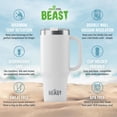 thumbnail image 4 of Vaso Greens Steel Beast, acero inoxidable, 1250 ml, blanco ártico, 4 of 7