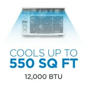 COMMERCIAL COOL 12,000 BTU WindowAir Conditioner with Remote Control and Adjustable Thermostat, cools up to 550 Sq. Ft. with Electronic Controls & Digital Display