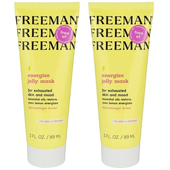 Freeman Energize Jelly Mask for Exhausted Skin & Mood 3oz / 89mL (2 PACK)