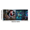 thumbnail image 2 of Merry Christmas Party Background for Photography – Ideal Garage Door Decoration 7 x 16 Ft Festive Banner for Holiday Celebrations, 2 of 5