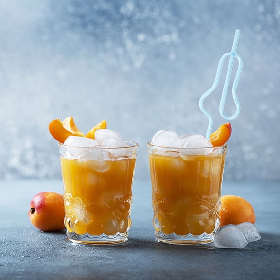 LOLIPPYY 1Set Bachelorette Straws Assorted Color Creative Curly Plastic Straws for Party Drinks