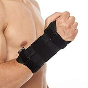 Carpal Tunnel Wrist Brace by BraceUP for Women and Men - Metal Wrist Splint for Hand and Wrist Support and Tendonitis Arthritis Pain Relief (S/M, Right Hand)
