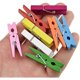 thumbnail image 1 of HAYANColor Wooden Clothes Pins Clothespins Small Do NOT Fall Apart 1.77 inches Length 40 Pack Sturdy Strong Springs No Rust No Discoloration for Laundry Bathroom DIY Craft Photos Food Opened Bags, 1 of 1