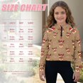 thumbnail image 7 of Xoenoiee Christmas Deer Candy Print Girls Half Zip Hoodies Xmas Oversized Sweatshirts Casual Pullover Long Sleeve Shirts Fall Fashion 2024 Winter Clothes, Size 7-8 Years, 7 of 7