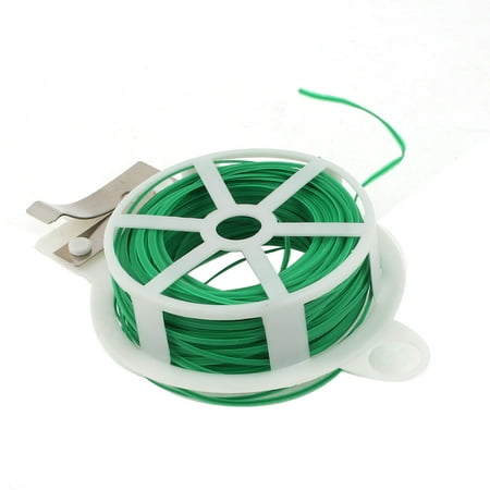 30Meters 98Ft 98Feet Twist Tie Reel Plant Tie-Line Spool Green for Home