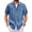 Light Blue, variant on CIENVNSTG Men's Casual Shirts Cotton Linen Short-Sleeved Shirts Solid Color Turn-Down Collar Casual Beach Style Thin Tops Dark Purple 2XL