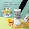 thumbnail image 3 of Exprimidor Frutas Jugo Limón Y Naranja Eléctrico Recargable Color Blanco, 3 of 3