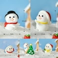 thumbnail image 6 of Mosey Christmas Figurines Vintage Style Ornamental Snowman Elk Decor Fairy Garden Decor Snow Landscape Model Ornaments for Xmas Tree, 6 of 7
