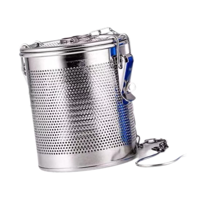 lingqin Mesh Tea Ball Infuser Accessory Lightweight Filter for Restaurant Home Stews 10cmx11cm