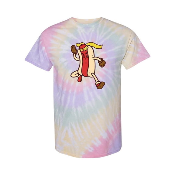 Martial Arts Hot Dog Tie Dye Spiral Men -SPIdeals Designs, Male XX-Large