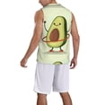 thumbnail image 5 of Rocae Avocado1 for Men's Basketball Jersey Lightweight and Breathable Athletic Tank Top,Quick-Drying Sports Jersey XX-Large, 5 of 9