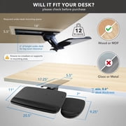 Mount-It! Full Motion Under Desk Keyboard Tray with Soft Gel Mouse Pad, Ergonomic