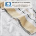 thumbnail image 5 of Luxurious Soft Cotton Decorative 4 Pack Bath Towel Set, Gold / Grey, 5 of 6