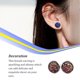 thumbnail image 3 of Minnieouse 1 par de pendientes de tuerca de acero inoxidable para mujer, regalos para novias y esposas, joyería decorativa, fiesta de celebración de Ropa, zapatos y accesorios Miscelánea tipo 5 Minnieouse AP011021-05, 3 of 6