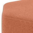 thumbnail image 5 of Simpli Home Brock 16 inch Wide Contemporary Irregular Footstool in Dusty Orange Linen Look Fabric, 5 of 10