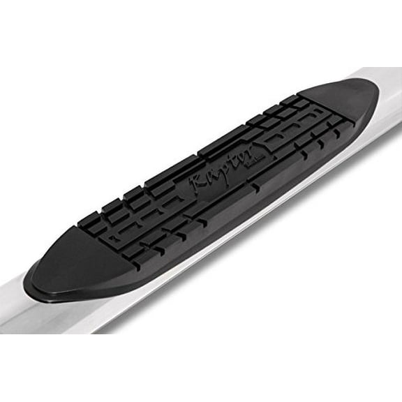 Raptor Series Nerf Bars Side Steps 5in Oval Stainless Steel Curved for 07-18 Silverado/Sierra 1500/2500/3500 Regular Cab Fits select: 2007-2019 CHEVROLET SILVERADO, 2007-2019 GMC SIERRA