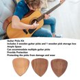 thumbnail image 4 of Guitar Pick Holder Set, Guitar Picks Wooden Ample Space Great Protection  For Travel, 4 of 8