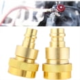 thumbnail image 4 of 2 Pcs Kit de Conversion A/C R134a vers R1234yf, Adaptateur Rapide Connecteur Haute et Basse Tension Réglable, pour Climatiseur, 2 x Adaptateur, Or, 4 of 8