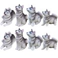 thumbnail image 1 of 8PCS Dog Figurine Decorative Creative Lovely Animal Statue Decor Dog Miniature, 1 of 9