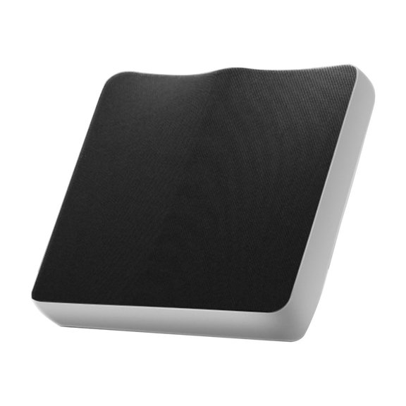 RoamHome Polyester Chair Cushion Breathable Seat Cushion for Students Workers Chair Pad for Home Office Classroom Modern Style Solid Color Home Decor Square (Black, 1PC)