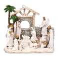 thumbnail image 2 of Figuras religiosas del Nacimiento de Jesús para escritorio, estilo vintage, de resina. Figuras familiares del Nacimiento, ideales como regalo para, 2 of 10