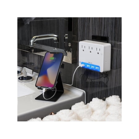 UPC: 0649532621453 | CyberPower Professional P3WUN 3-Outlet Surge Suppressor/Protector – 3 x NEMA 5-15R  4 x USB – 120 V Input