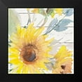 thumbnail image 2 of Loreth, Lanie 15x15 Black Modern Framed Museum Art Print Titled - Blooming Sunflower Square II, 2 of 5