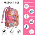 thumbnail image 5 of Unisex Bohemian Backpack: Large Capacity Boho Daypack with Front Pocket for School, College, Work, Travel, Vacation, Stylish and Durable, Perfect Gift Option, 5 of 5