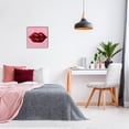 thumbnail image 2 of Stupell Industries Bold Pink & Red Lips Disco Pattern Beauty & Fashion Painting Gray Framed Art Print Wall Art, 2 of 7