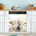 thumbnail image 5 of Ryvnso Highland Cattle in Field Dishwasher Magnetic Refrigerator Magnet Cover Kitchen Home Decorative 23"x26", 5 of 6