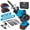 Blue, variant on RELOIVE Cordless Reciprocating Saw with 2 x 2.0Ah Battery, 3500RPM, Tool-Free Blade Change, LED Light, 8 Blades & Safety Goggles,Ideal for Wood, Metal, PVC & Pruning