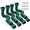 4pack Green, variant on 4pack Green Rain Gutter Downspout Extensions, Extendable 21 to 66 Inches