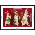 thumbnail image 5 of Art.com Three Rabbits Carrying Vegetables Art Print, Black Frame Wall Art, 29" x 21", 5 of 5